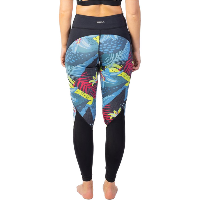 2024 Gul Womens Luna7 SUP Leggings LA8301-C1 - Tropical / Black